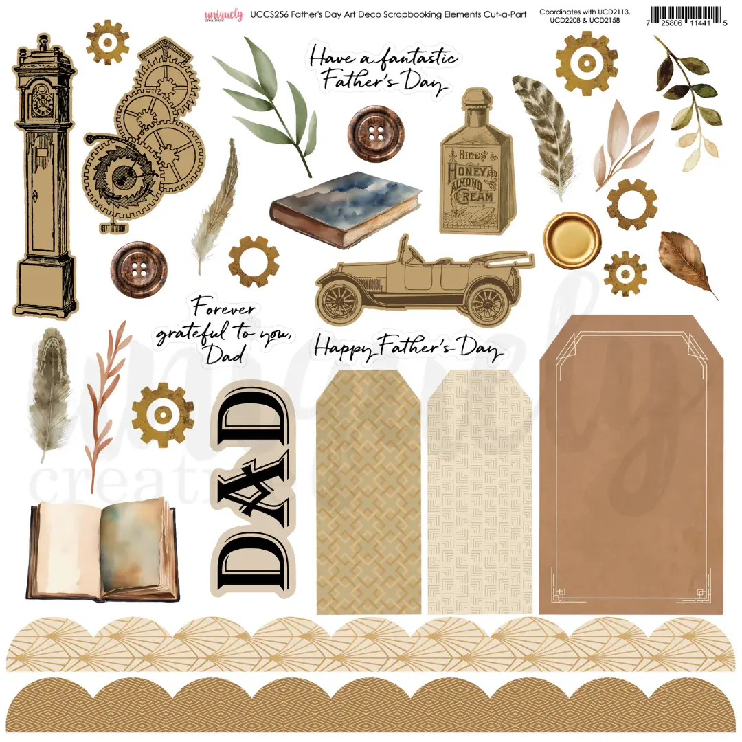 Fathers Day Art 12” Cut-A-Parts
