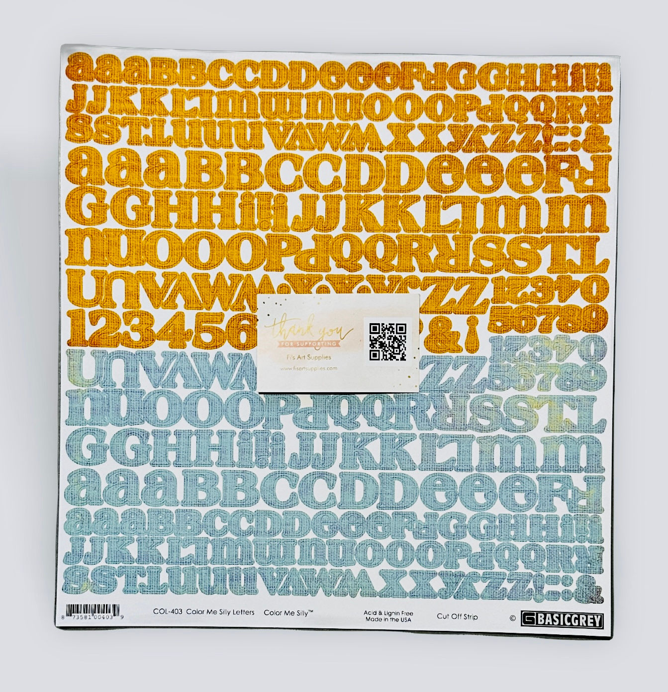 Color Me Silly Letters 