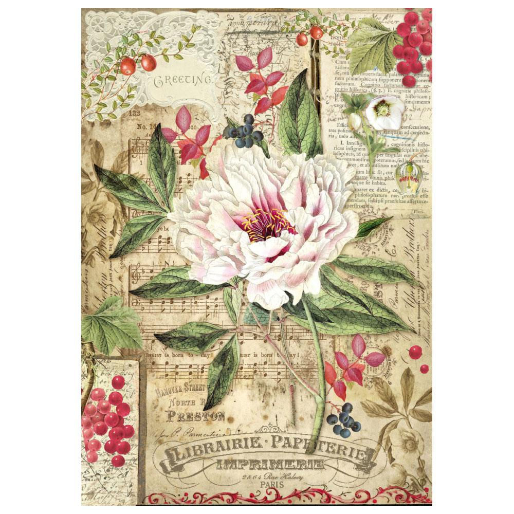 Rice Paper Wrapped Peony with Berries