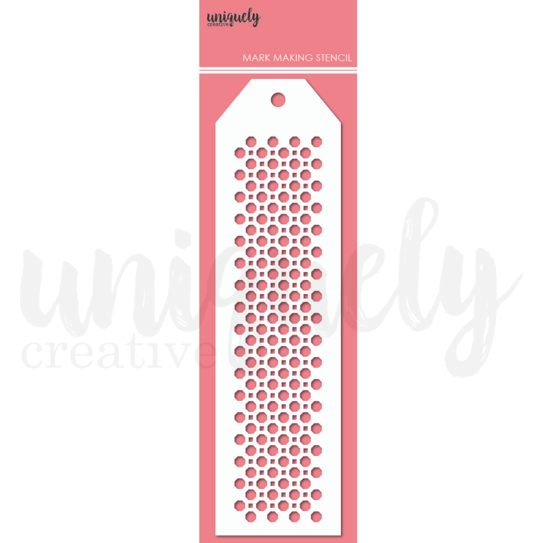 Tiny Hex Stencil - Mini Marks