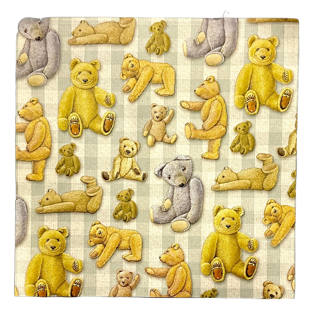 Teddy 4 colour Embossed paper 