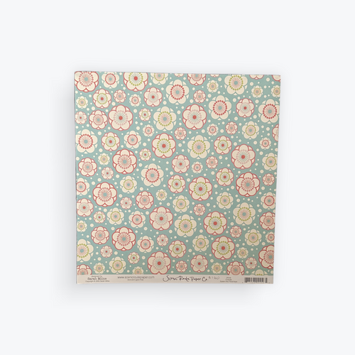 Eastern Avenue Aqua Floral paper Charlotte CollectionThinking of you