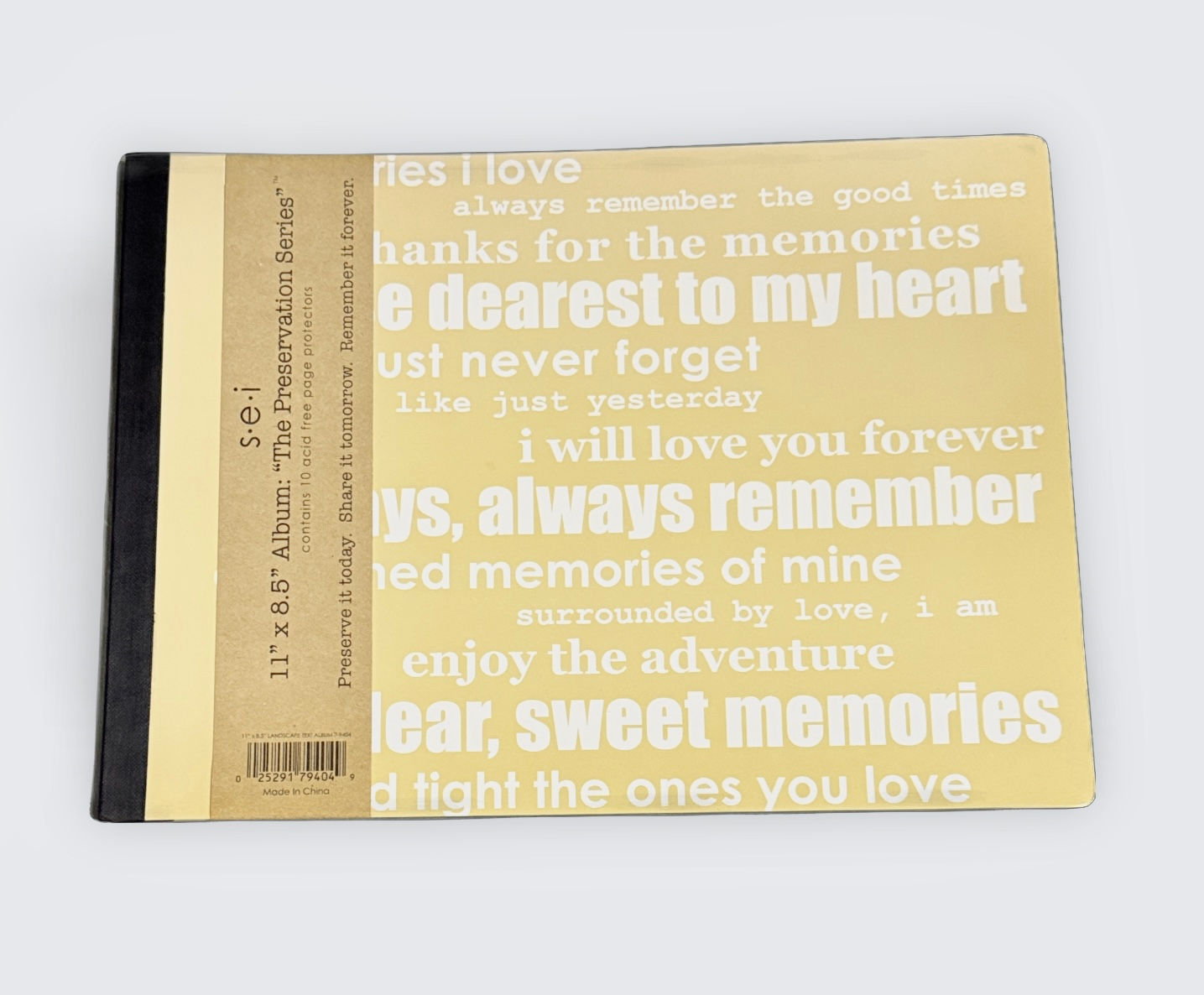 Album 11” x 8.5” “The Preservation Series”