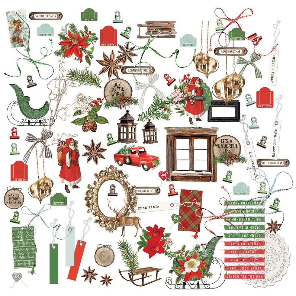 Thumbnail: Evergreen Season Laser-Cut Element Set