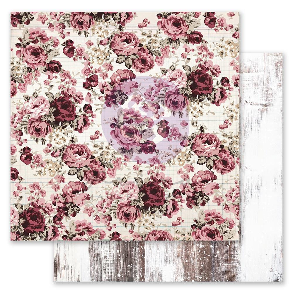 Prairy Rose W/Foil Details Paper - Farm Sweet Farm Collection