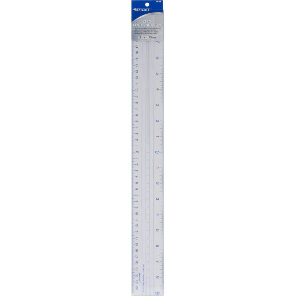 Westcott Plastic Ruler 18"