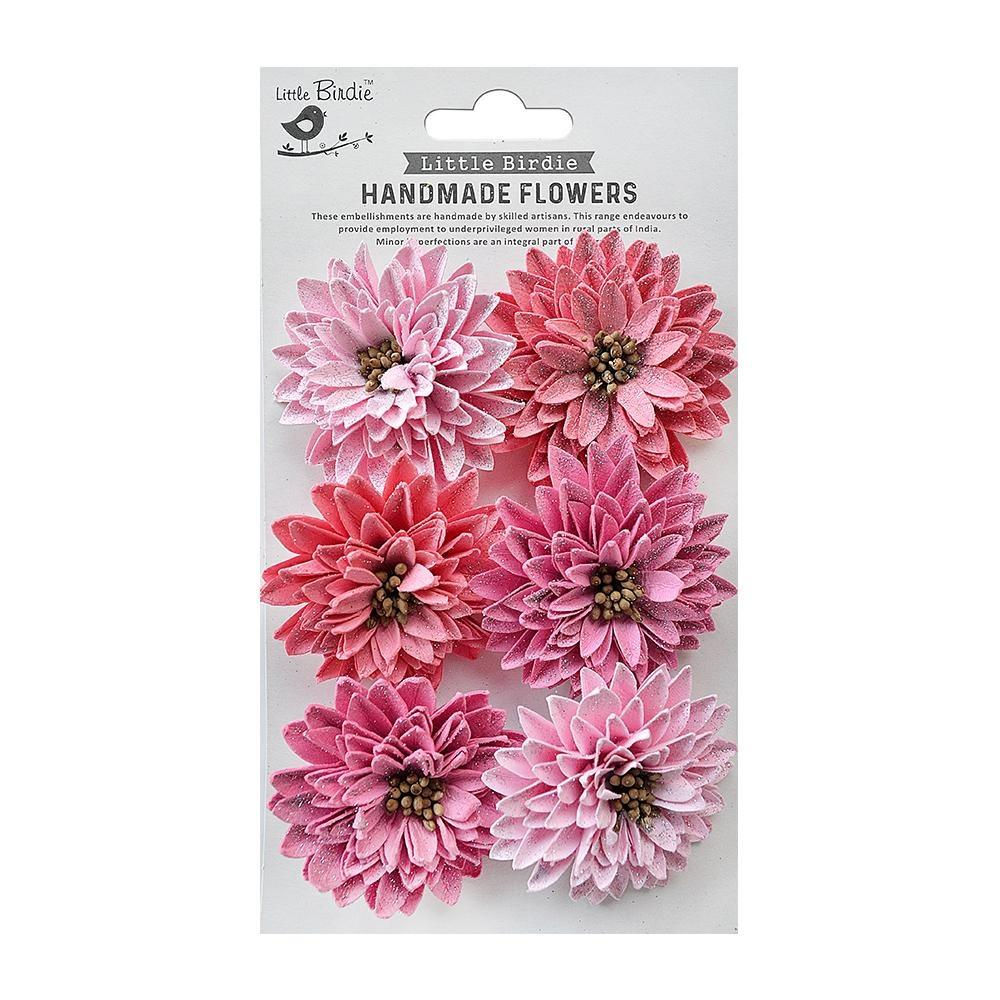 Pink Celebrate Life Nancy Paper Flowers 6/Pkg