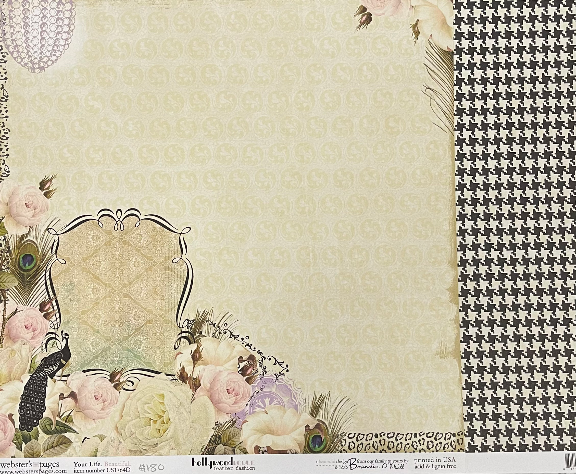 Feather Fashion paper - Hollywood Vogue Collection 