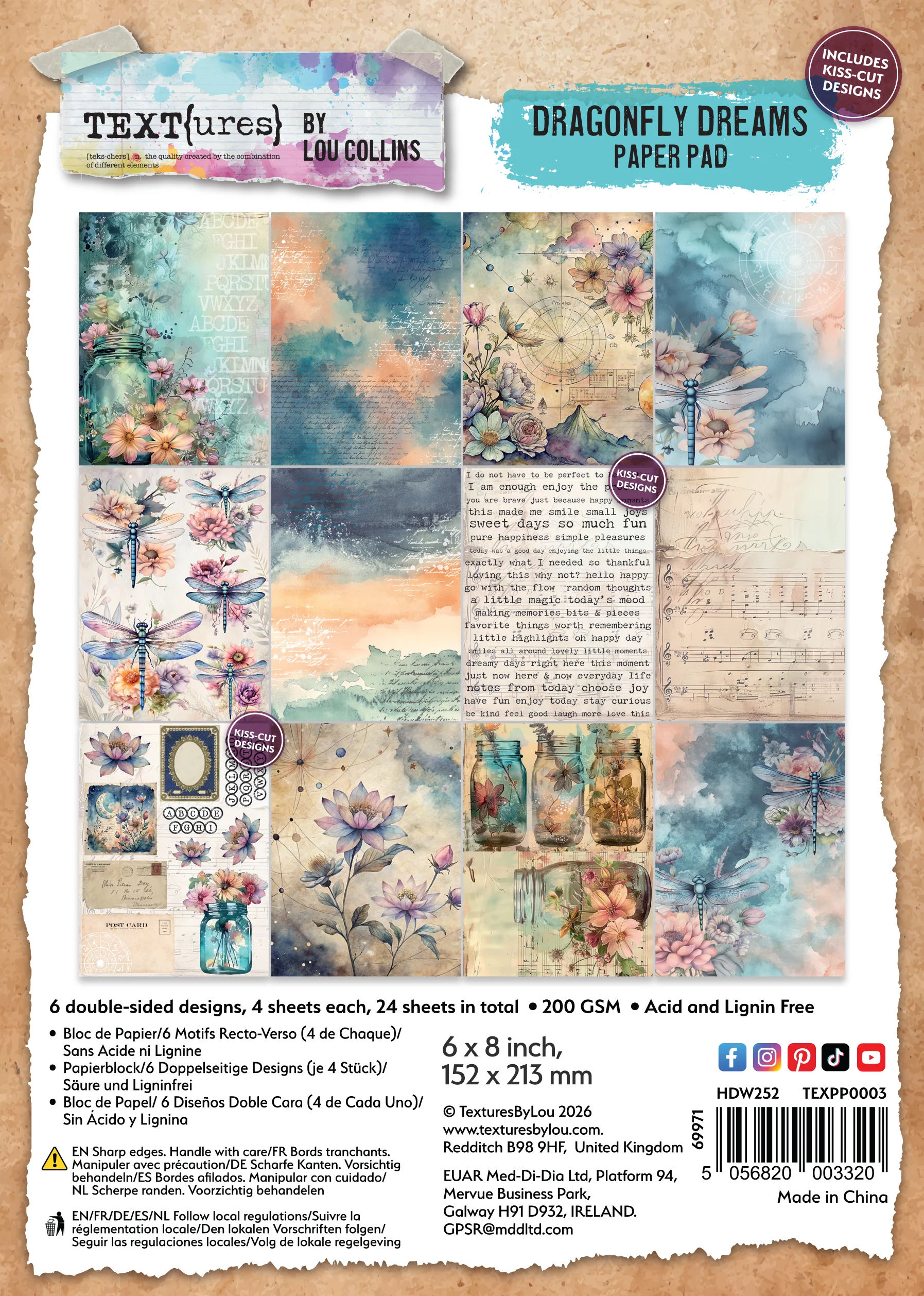 Dragonfly Dreams 6” x 8” Pack