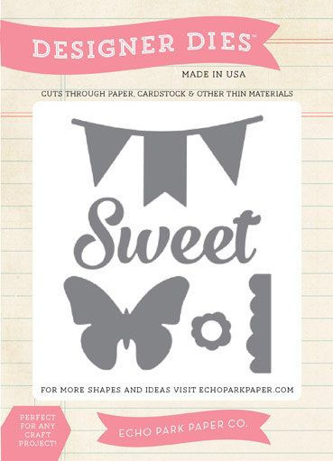 Sweet Butterfly Banner Die