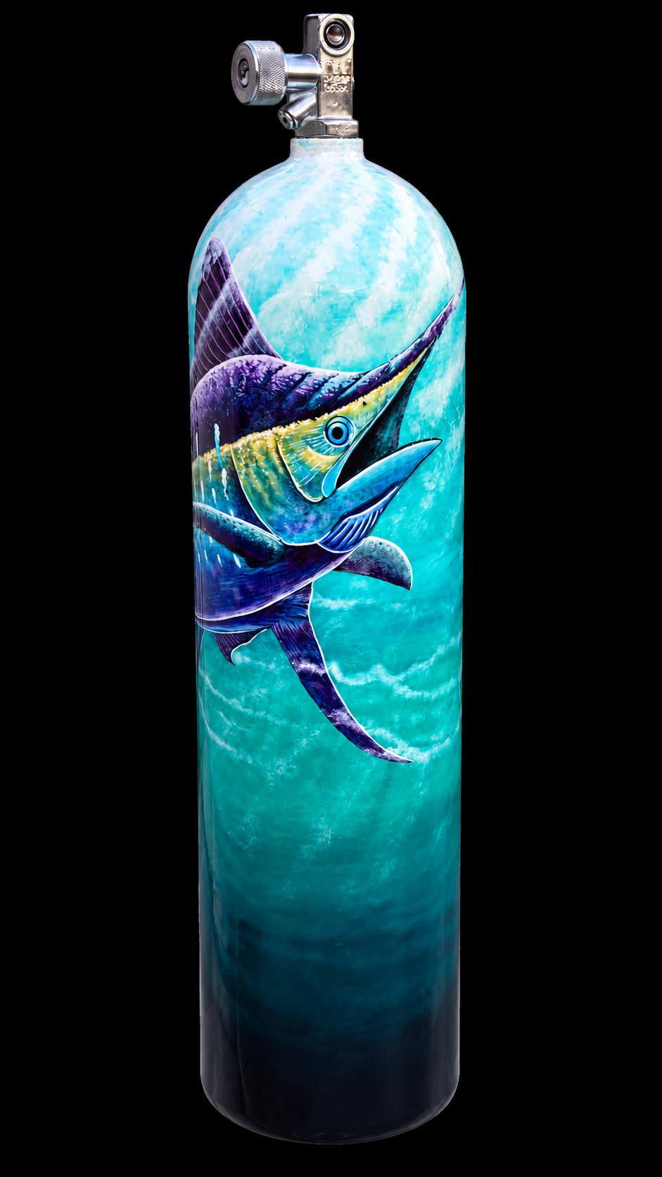 Marlin Dive Tank painted by Danilo Alayon