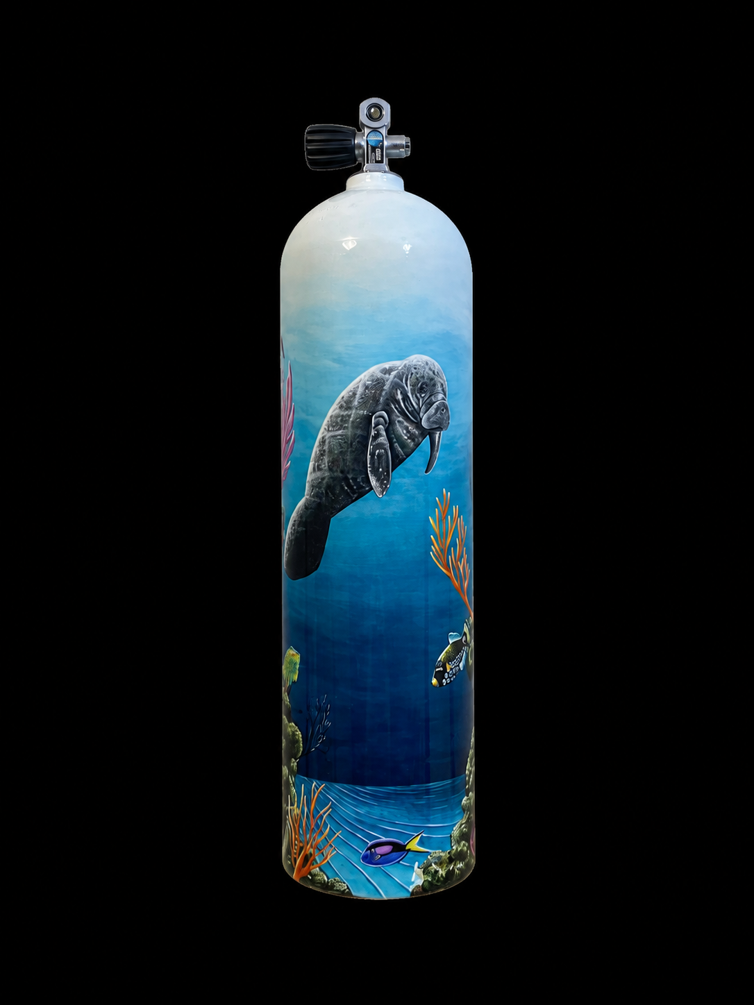 Manatee Dive Tank painted by Danilo Alayon