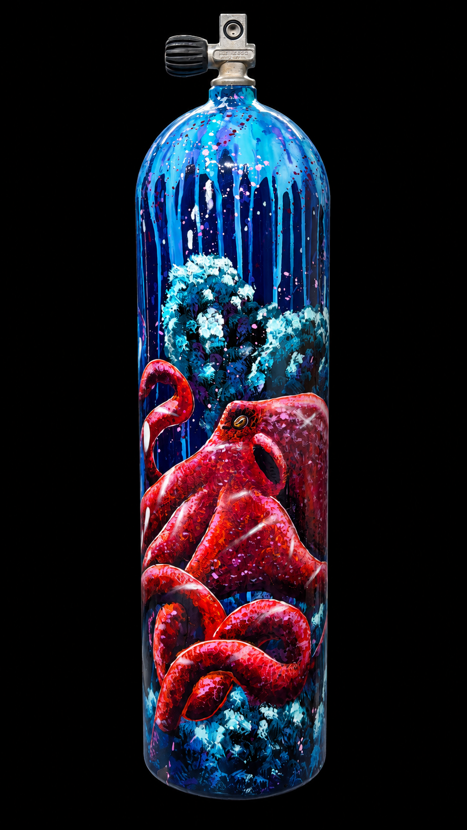 Octopus Dive Tank painted by Danilo Alayon