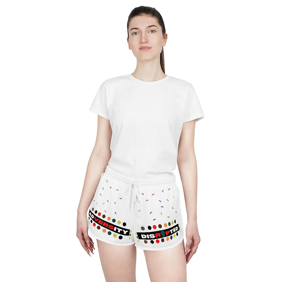 Thumbnail: Adversity Disrupted Women's Relaxed Shorts (AOP)