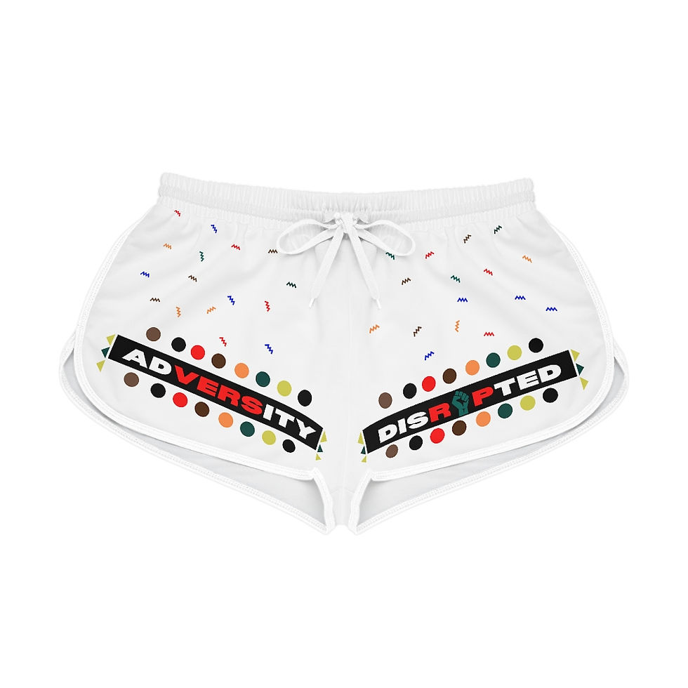 Thumbnail: Adversity Disrupted Women's Relaxed Shorts (AOP)