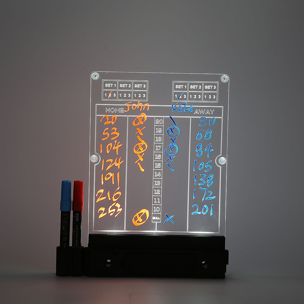 Thumbnail: Acrylic Light Up Darts Scoreboard
