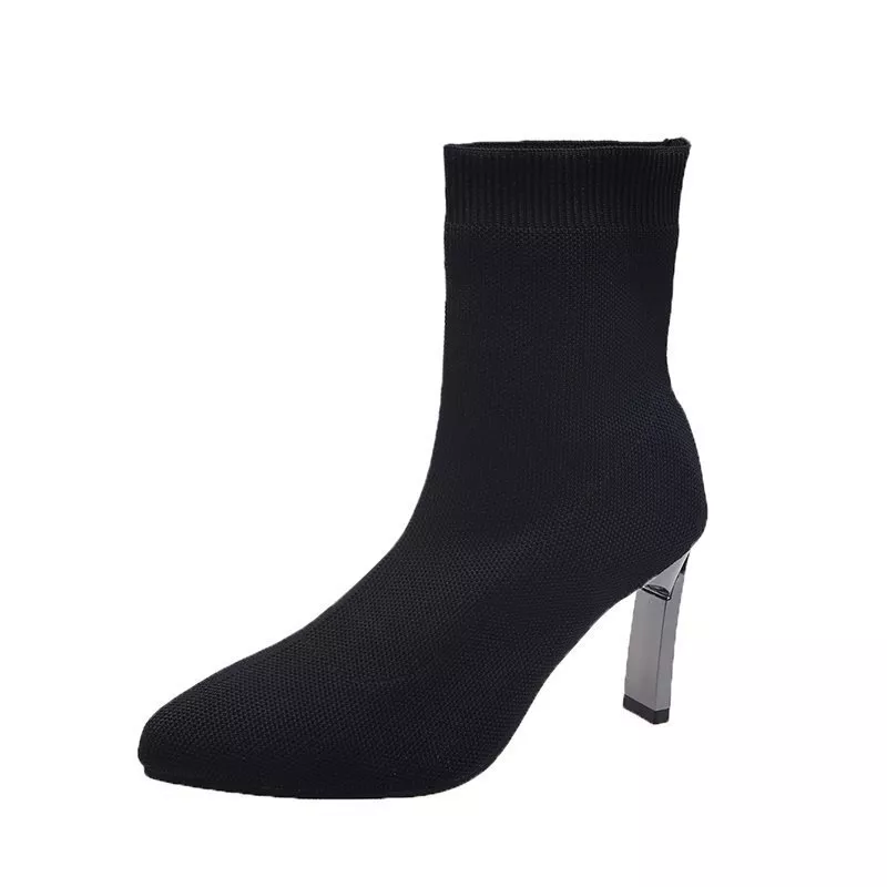 Thumbnail: Women Stretch Ankle Boots 
