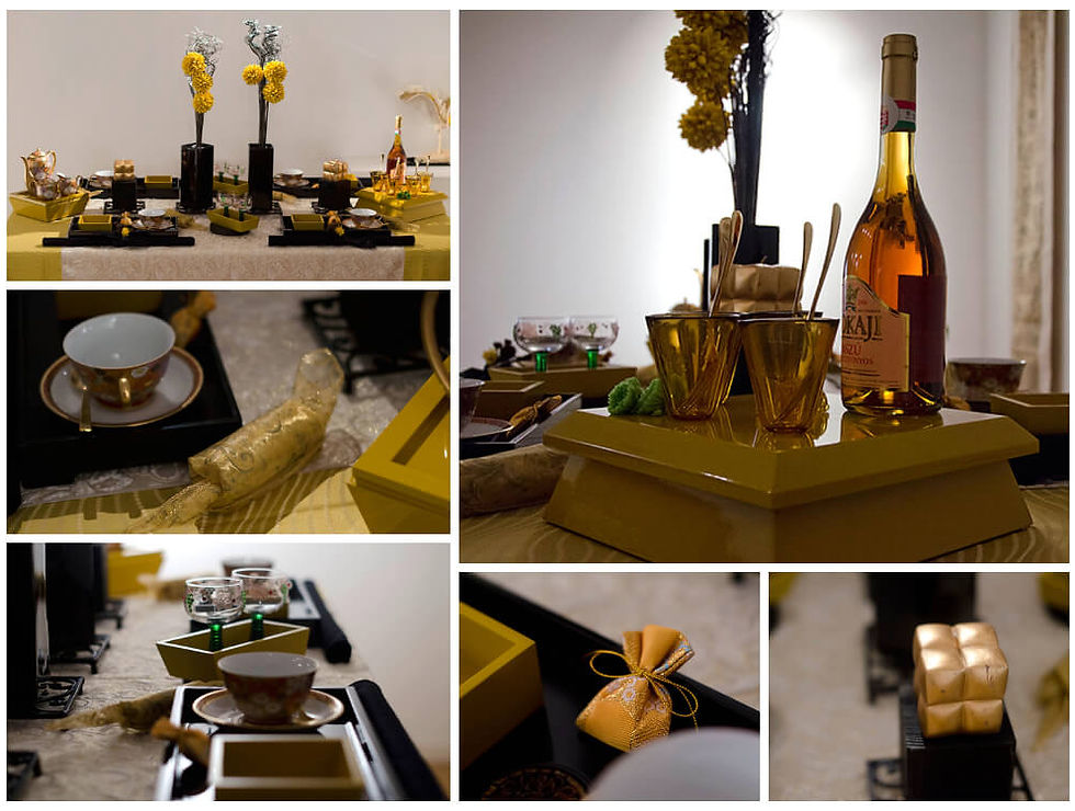 モダンチャイニーズのテーブル