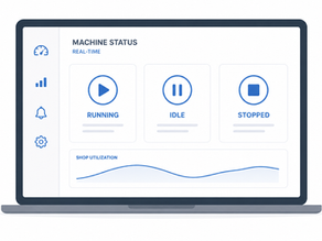 Real-time machine status dashboard for CNC shops: key machine states, what supervisors need, and how to evaluate dashboards for fast cross-shift triage