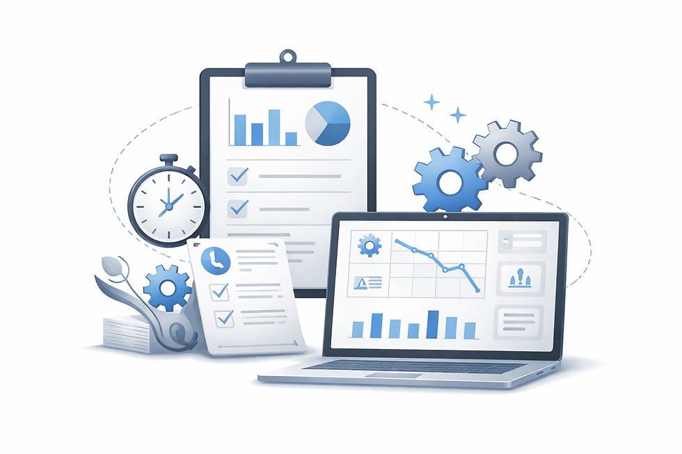 Production reporting: track structured downtime events by machine/shift/job, translate minutes into lost parts and schedule risk, and improve decisions today.