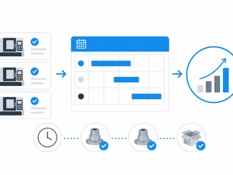 Fabrication throughput tracking shows what actually completes by operation and shift. Expose hidden queues to stabilize schedules and reduce expedite churn