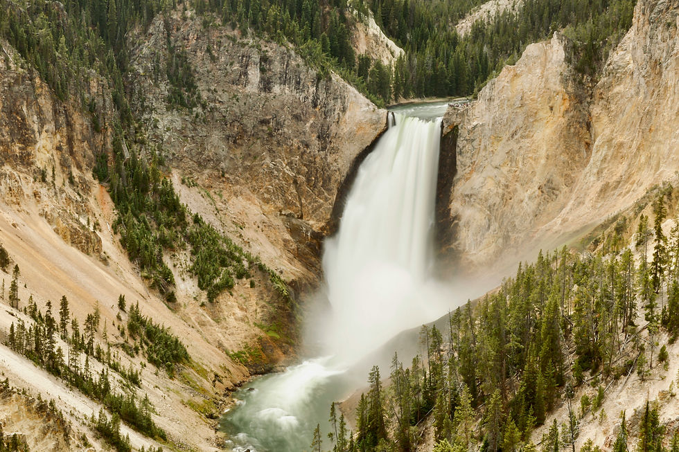 This breathtaking view of the Lower Falls in Yellowstone National Park is one of my all-time favourite locations.