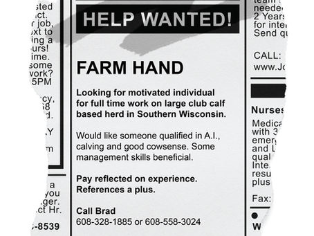 Help Wanted: Farm Hand