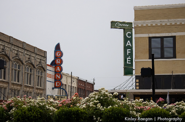This image is of downtown Paris, Texas. 