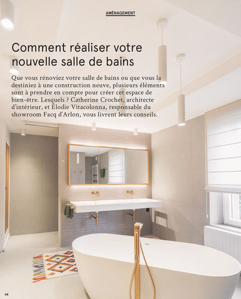 Facq et Catherine Crochet - Rénovation d'une salle de bain à Arlon