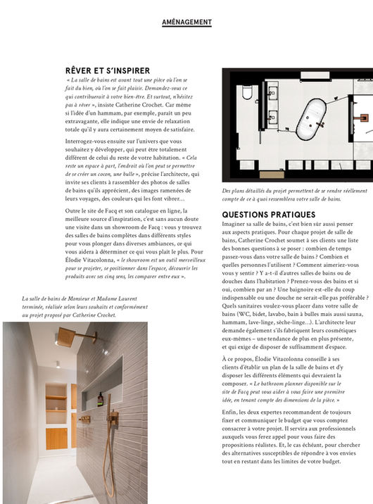 Facq et Catherine Crochet - Rénovation d'une salle de bain à Arlon