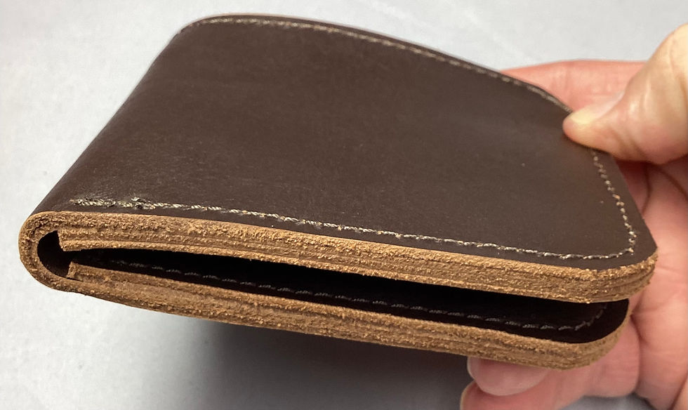 Thumbnail: Bottom View of Dark Brown Wallet
