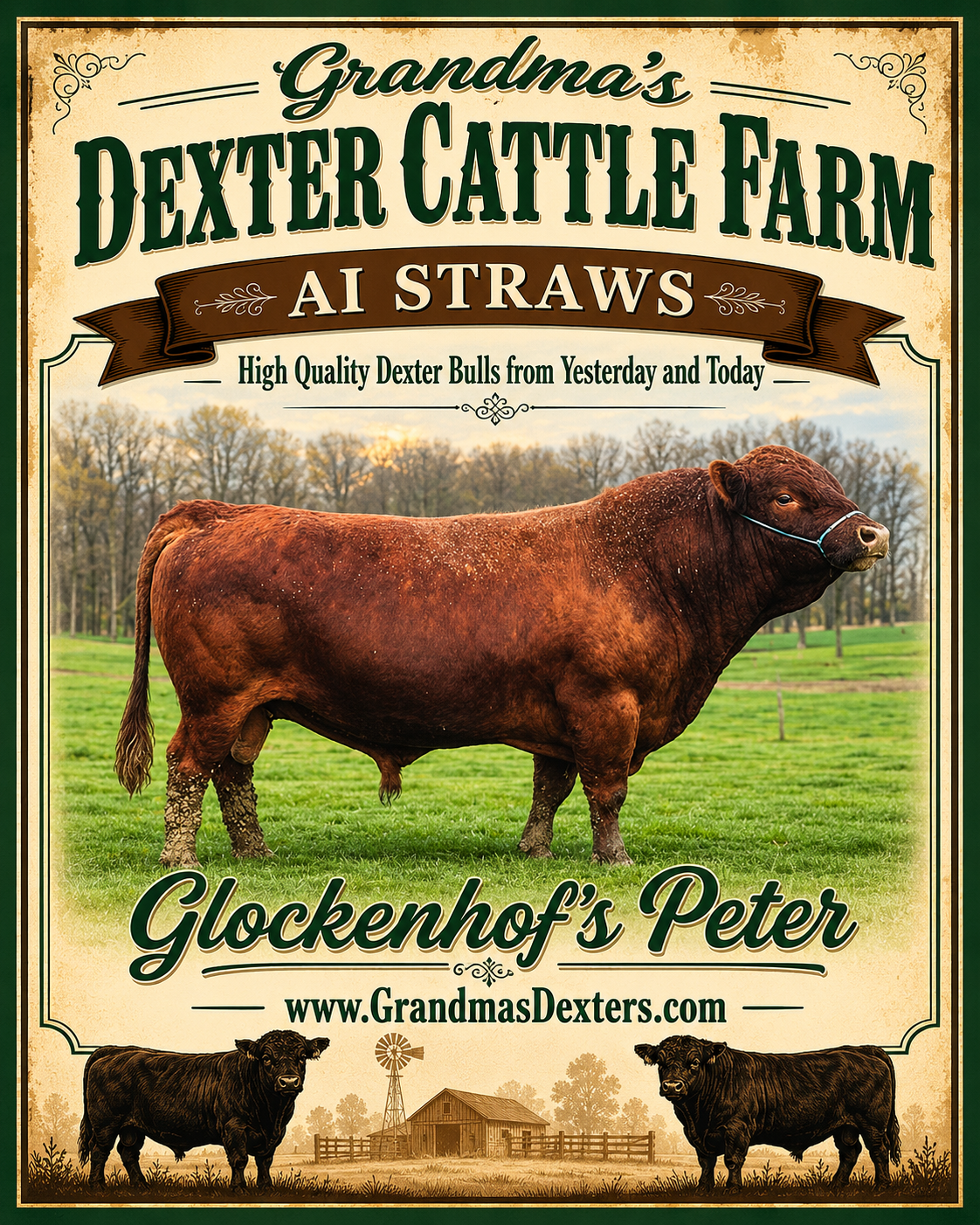 Glockenhof's Peter - AI Straws Dexter Bull