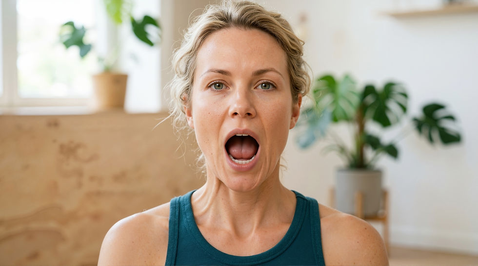 mild jaw stretches after dental anesthetic