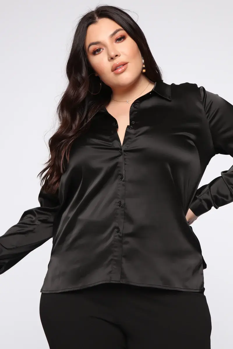 Miniatura: Camisa de Vestir Saten Plus Zise– Isabelle Pilier