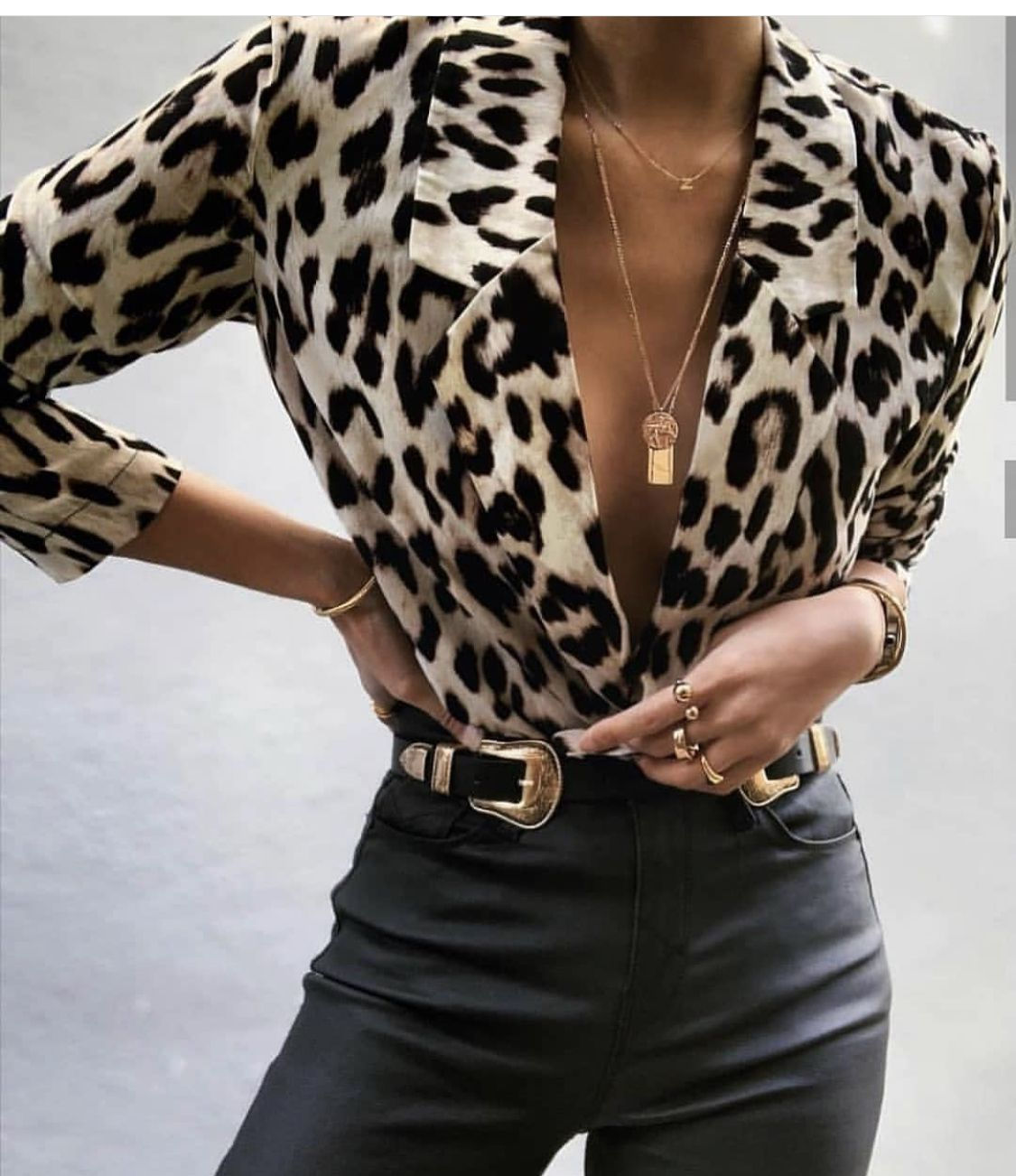 Camisa Animal Print De Mujer Clásica