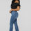 Miniatura: Pantalón Oxford Tiro Alto De Mujer Azul Claro