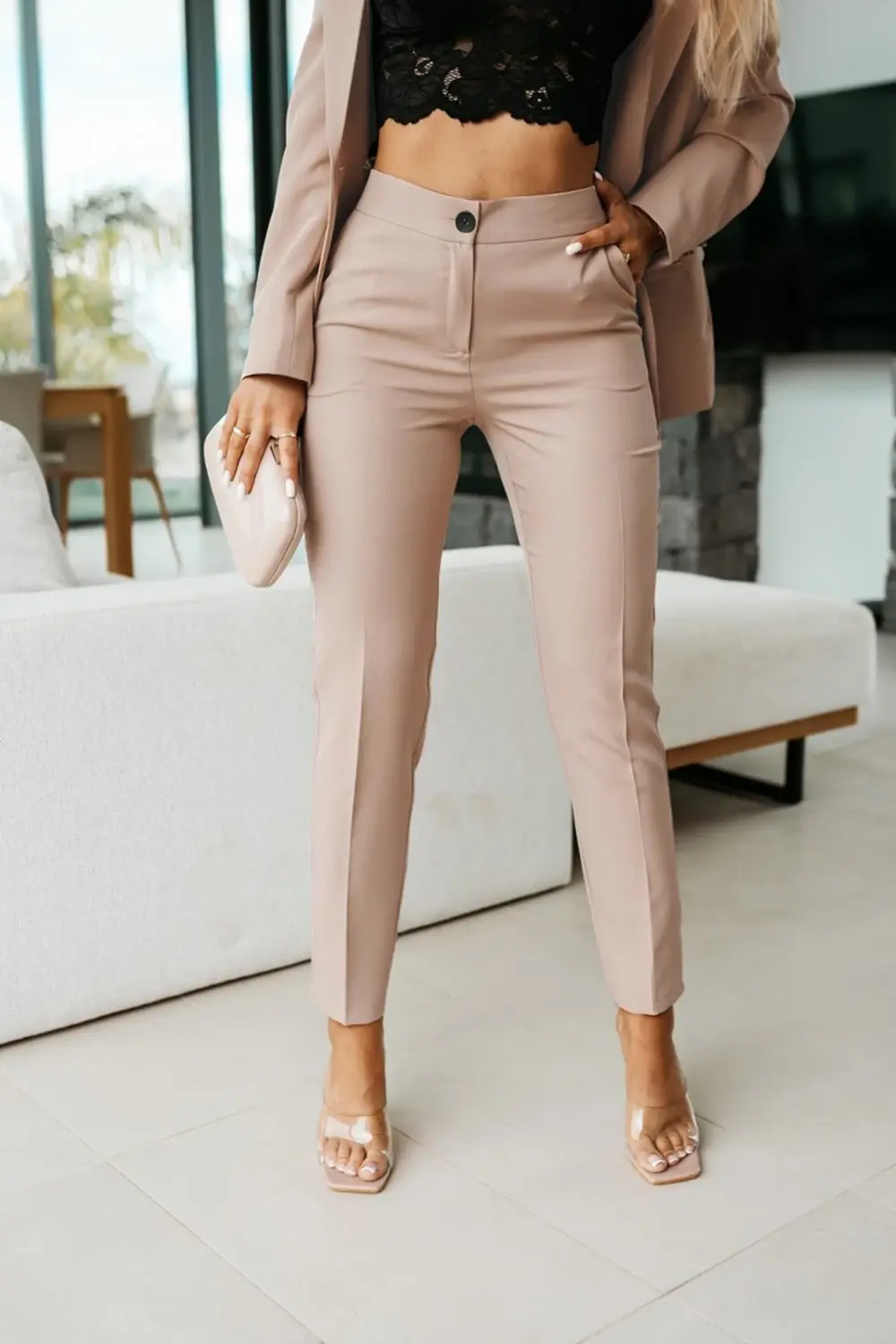 Pantalón Elegante de Vestir Mujer Tiro Alto – Isabelle Pilier