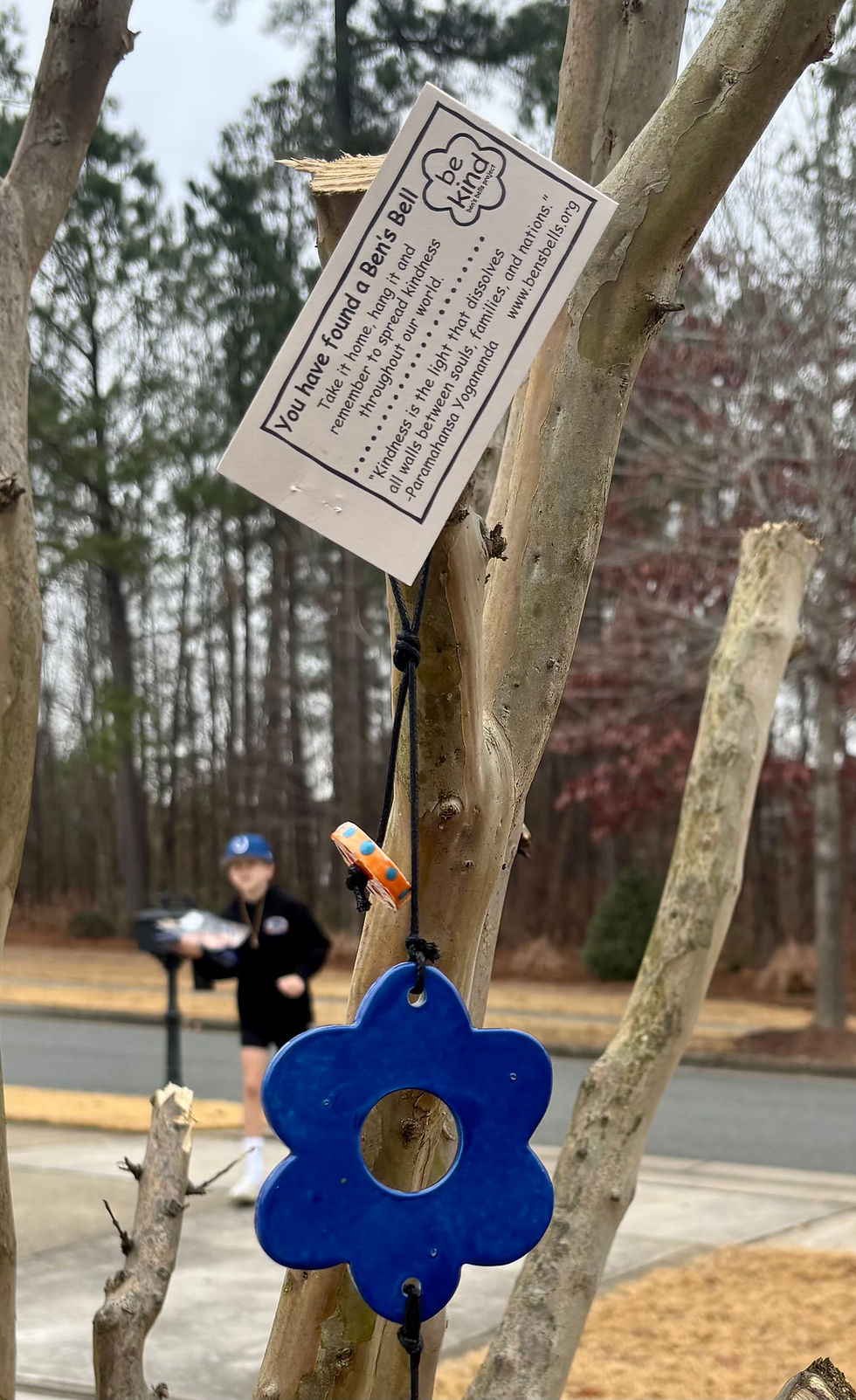 Ben's Bells - there mission is rooted in spreading kindness through simple, intentional acts. You can learn more at bensbells.org.