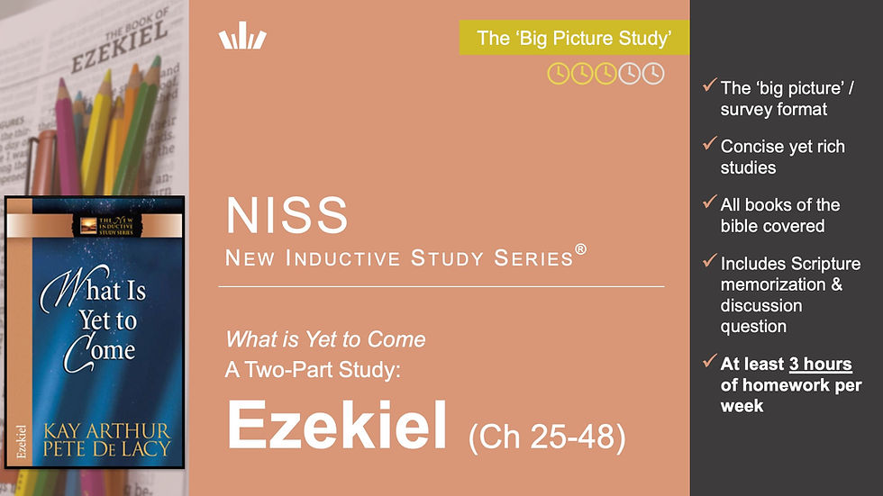 NISS Ezekiel Part 2: Ch 26-48 (GLCC-Wed) | Men's Group