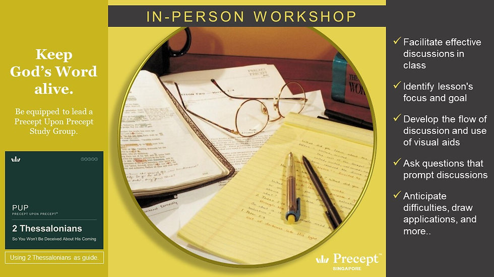 How to Plan & Lead Precept Upon Precept Lessons