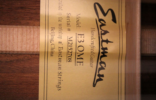 Eastman E3 OME
Guitar-Inn