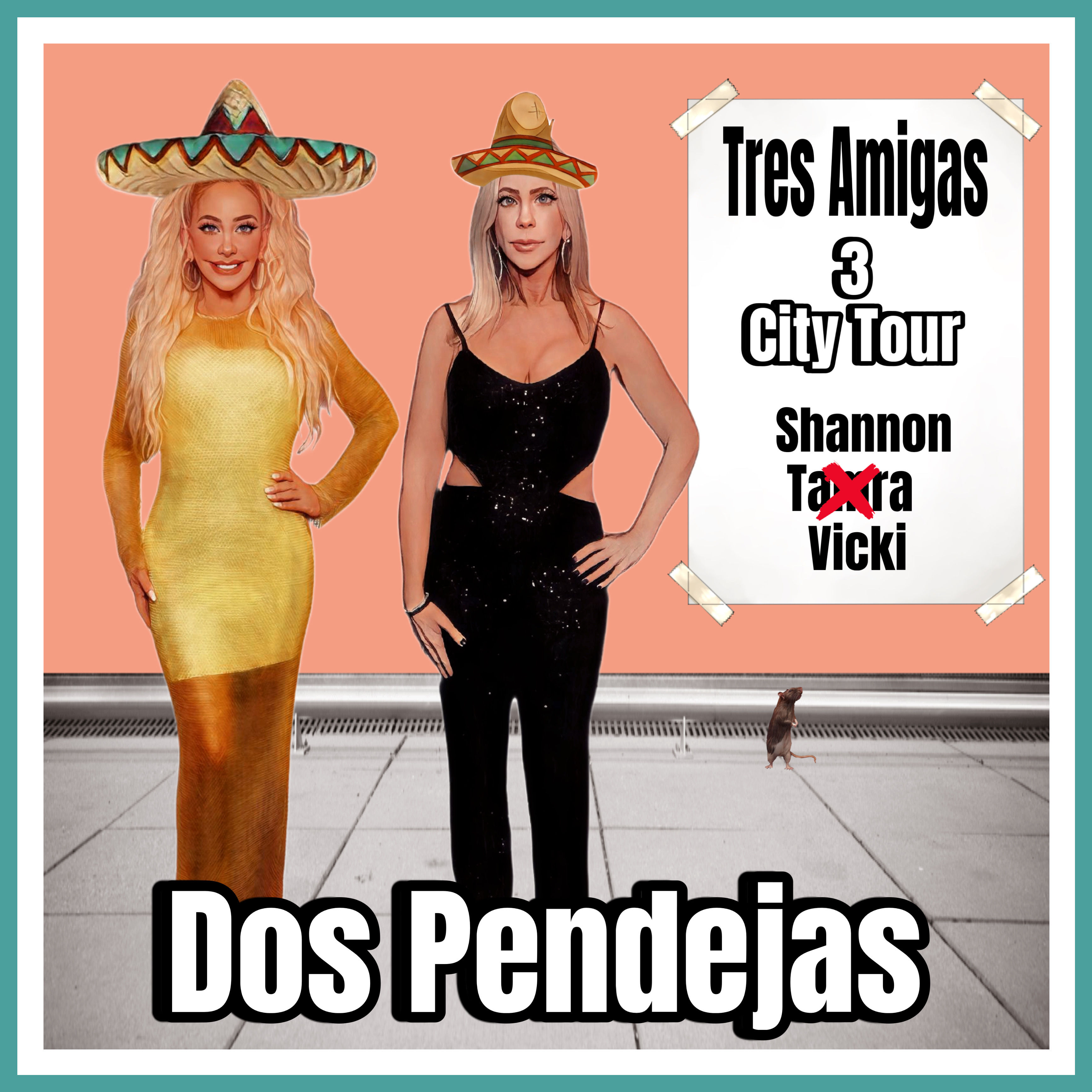 RHOC Dos Pendejas Bubble Free Vinyl Sticker
