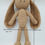 サムネイル： "Le Joli Lapin" line: The Pretty Bunny with LONG ears - antique beige