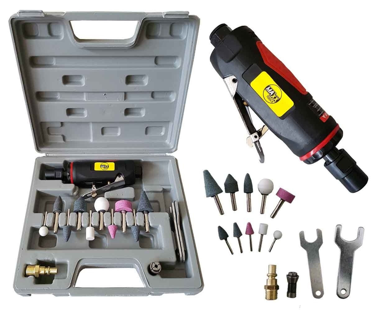 Retífica Pneumática Mini 1/4" com Acessórios