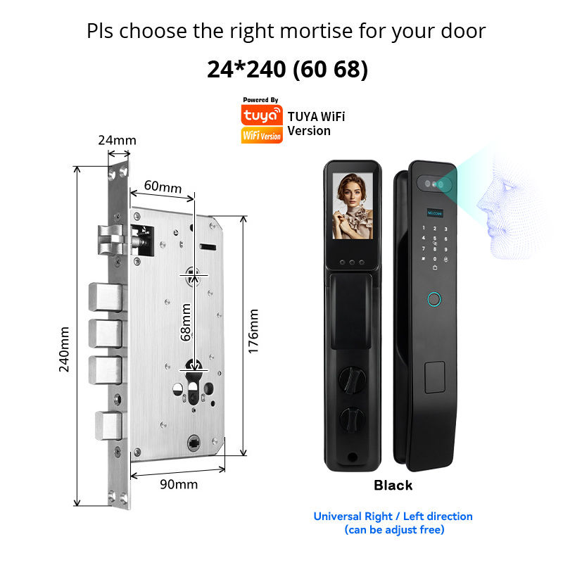 Smart Lock Facial Recognition Automatic Door Lock Fingerprint camera