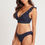 Thumbnail: Frill Bikini top Essentials night sky Navy Blue Sustainable Sea Level Australia ruffle best small bust quality swimsuit usa