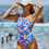 Thumbnail: Sustainable Cabana One Shoulder One Piece Swimsuit With Multi Strap Cobalt Sea Level Australia slimming elegant classy exotic