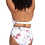 White High Waisted Ruched Bikini Clementine Botticelli Swim Pant Floral Plus Size Artesands