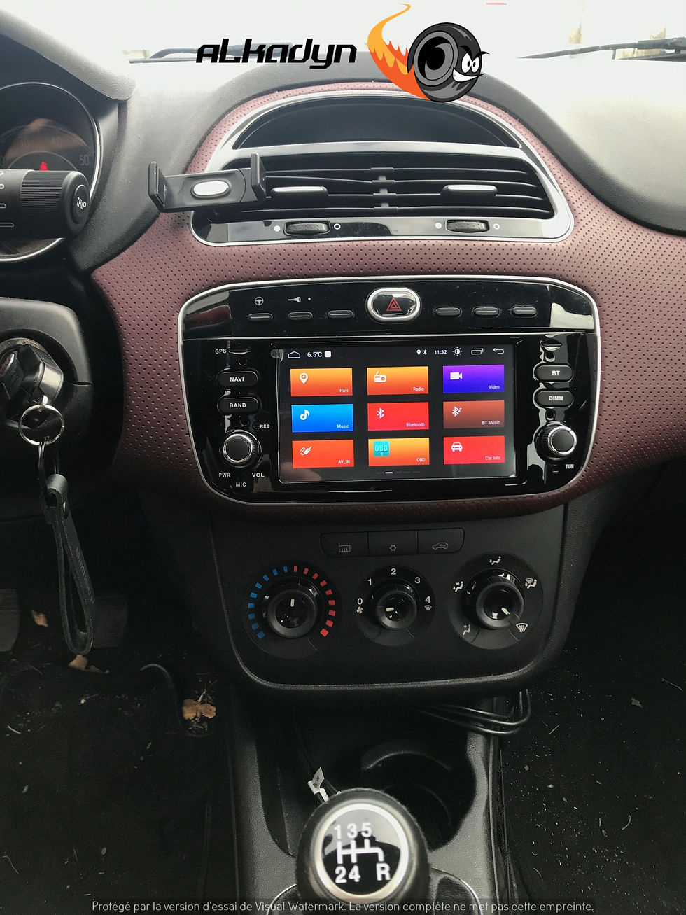 Miniature : Autoradio GPS Fiat Punto Grande Linea Alkadyn Android 2012-2015