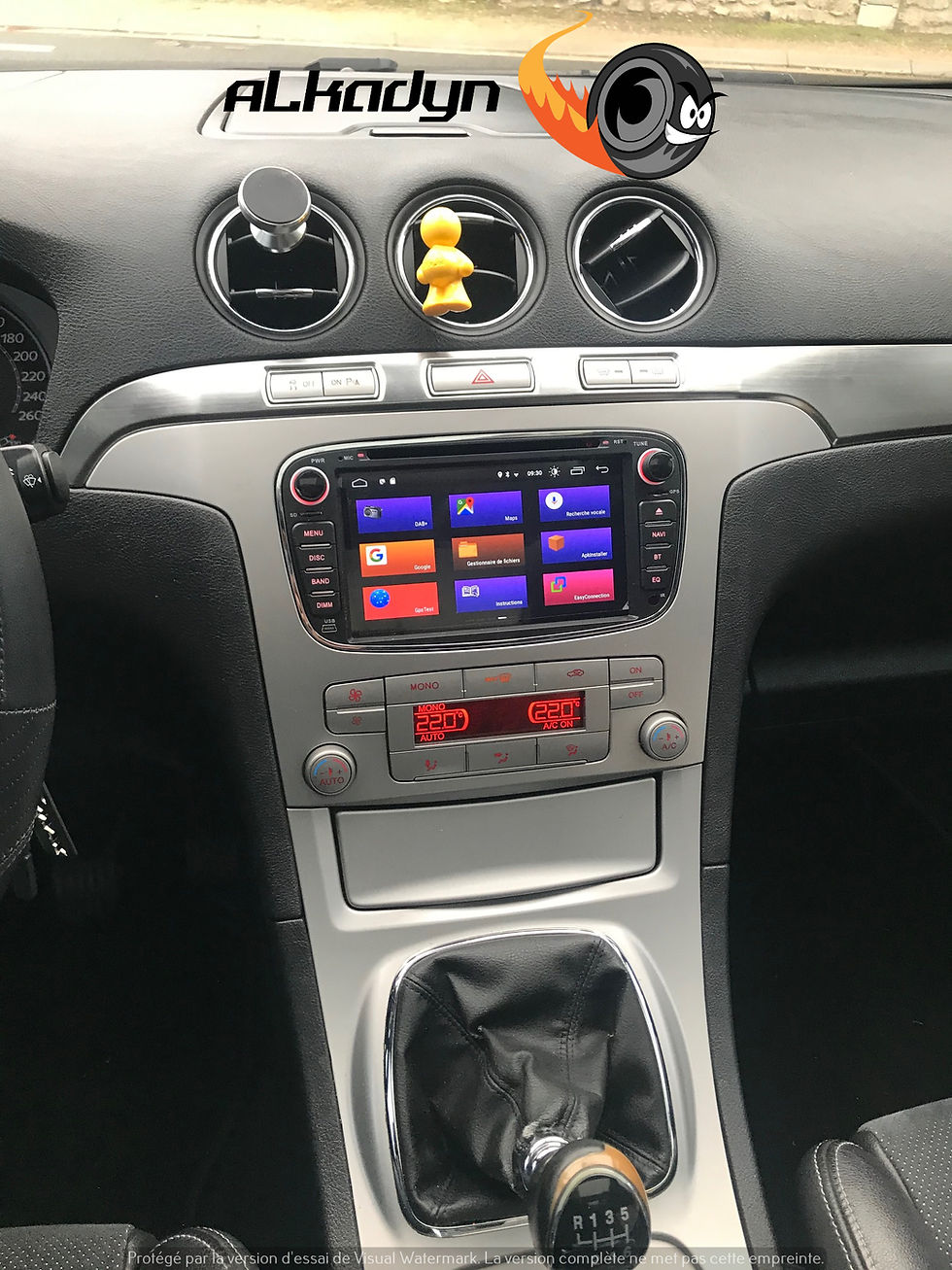 Miniatura: Autoradio GPS noir Alkadyn Ford S-Max C-Max Galaxy Focus Kuga Android 10.0